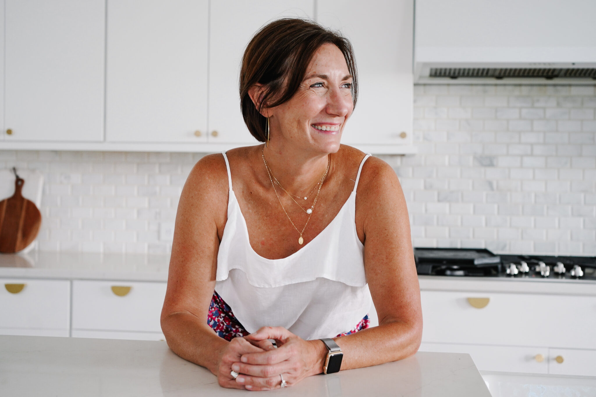 Woman with menopausal hair loss